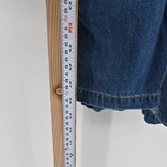 Free People Green River One-Piece Size 2 Denim Romper Boho Western Zip Up Belted - Picture 5 of 14